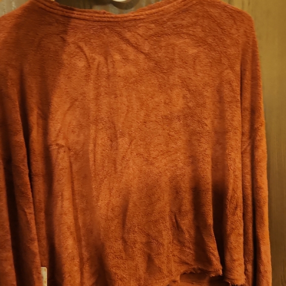 Free People Rust Tie-Front Blouse - Picture 6 of 6